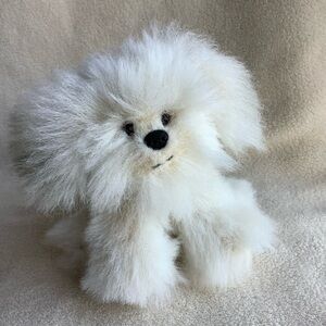 Gund Plush Mini Dreyfus Dog 13091 Cream Grey Fluffy Puppy Stuffed Animal Toy